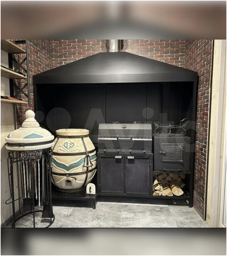 Мангальный комплекс с местом под большой тандыр 800 мм - купить мангал от МАРТИН МЕТАЛЛ МОНТАЖ